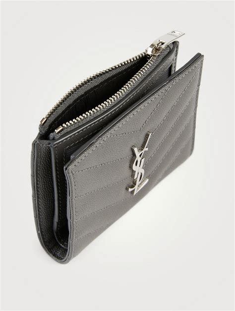 ysl mens card holder|ysl zipped card holder.